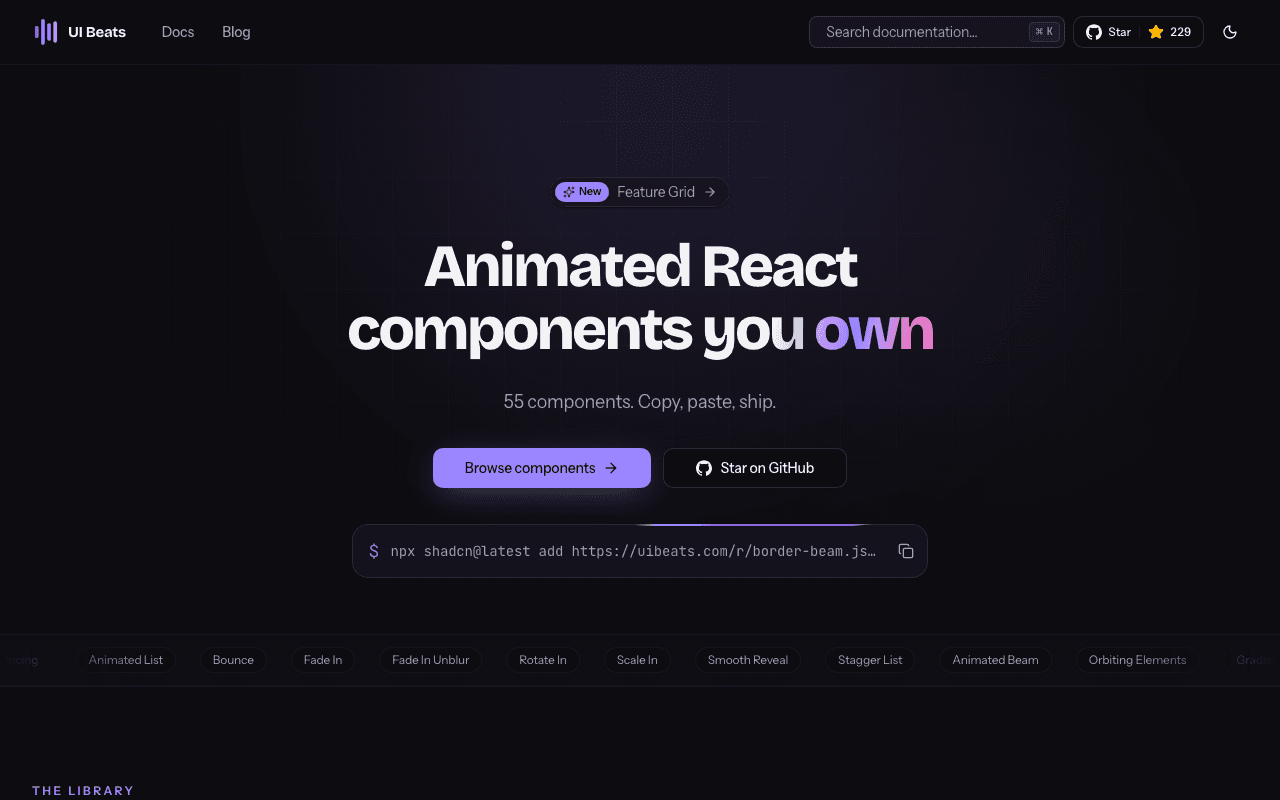 UI Beats screenshot